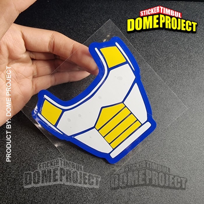 VEGETA SAIYAN FORM STIKER CUTTING DECAL HELM MOTOR KACA MOBIL LOGO STICKER AESTHETIC DEKORASI OTOMOTIF