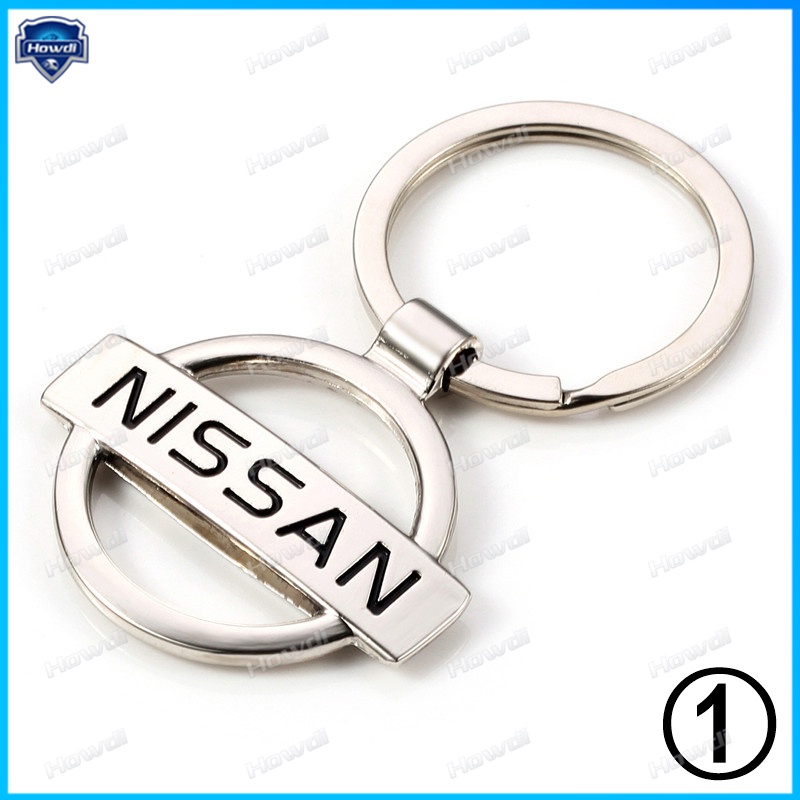 Set Gantungan Kunci Desain Logo Nissan Bahan Alloy