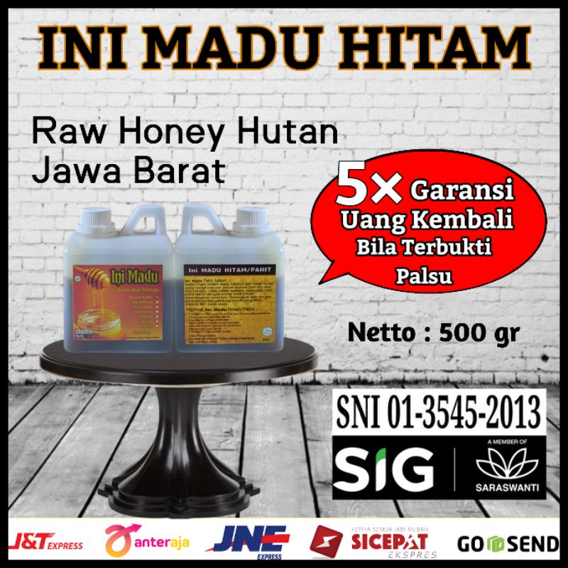 

Madu Hitam Pahit 500 gr Murni Asli 100% Pure Raw Honey Hutan Alami
