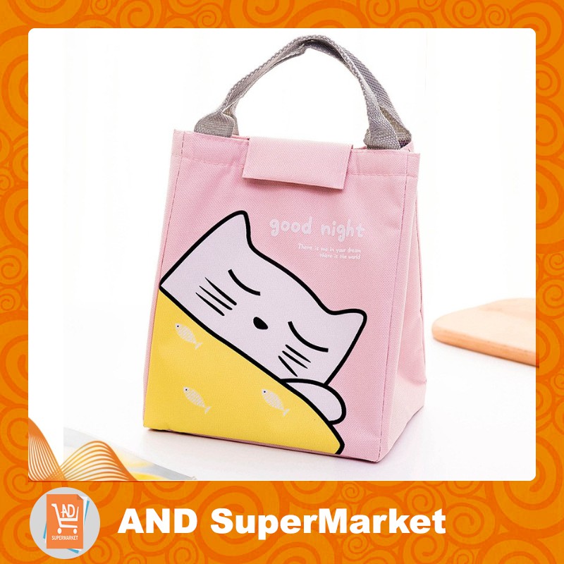 AND TB 06 CAT  Tas Bekal Motif Animal Tas Bekal Murah  