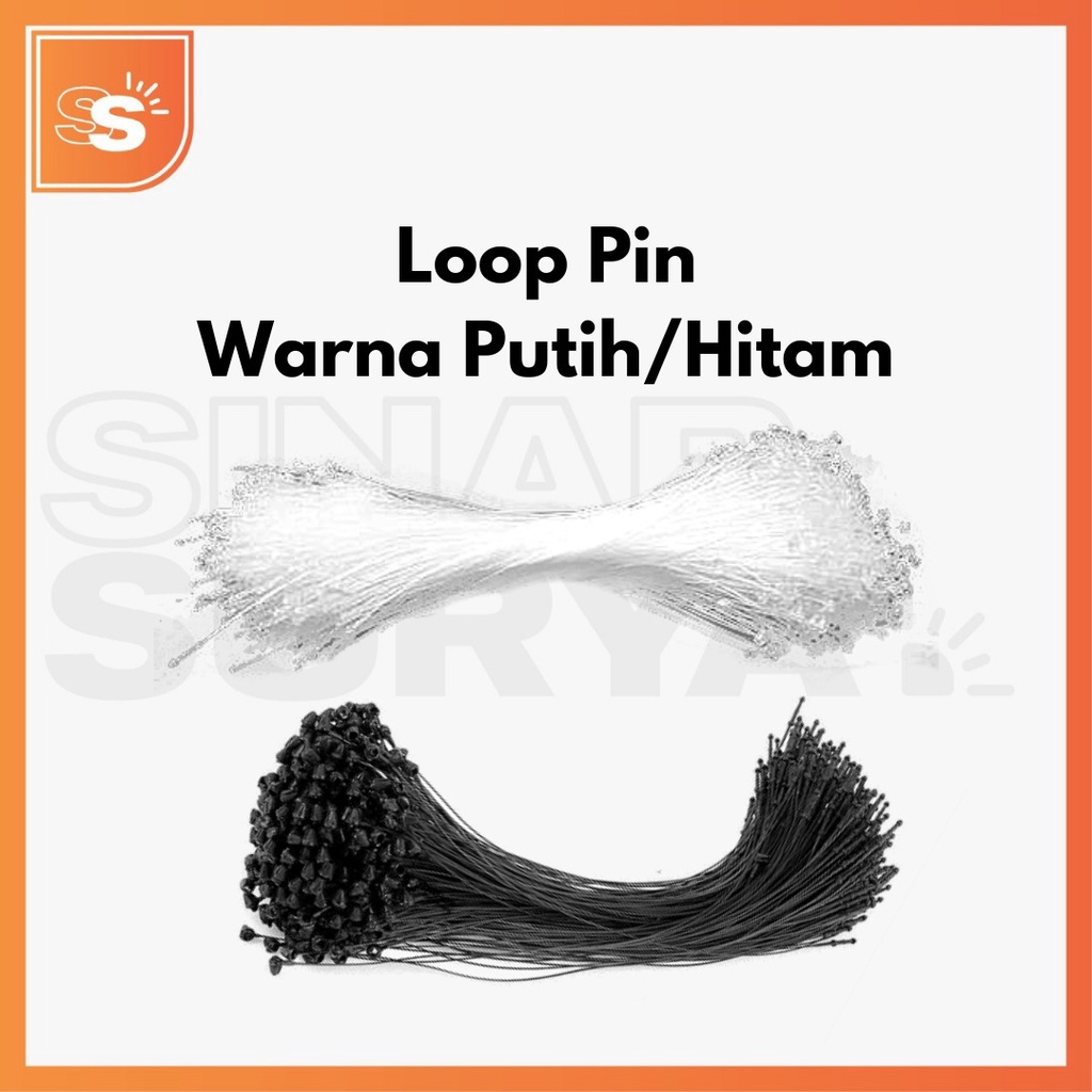 Loop Pins / Lock Pins (Tali Hangtag) Isi 1000 pcs 5 Inch