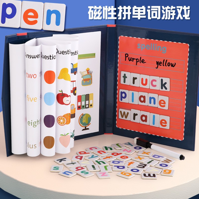 [BIG SALE] Buku Mainan Magnetik Spelling Game / Buku Edukasi Anak Pintar Membaca