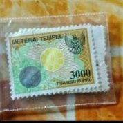 MATERAI 3000 RUPIAH TAHUN 2000-2003 ASLI