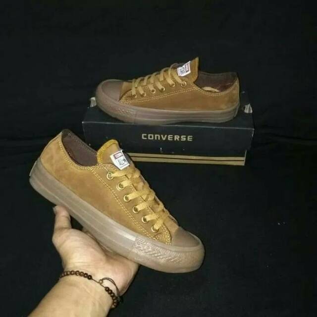 Sepatu All Star Converse Chuck Taylor Coklat Suede Murah