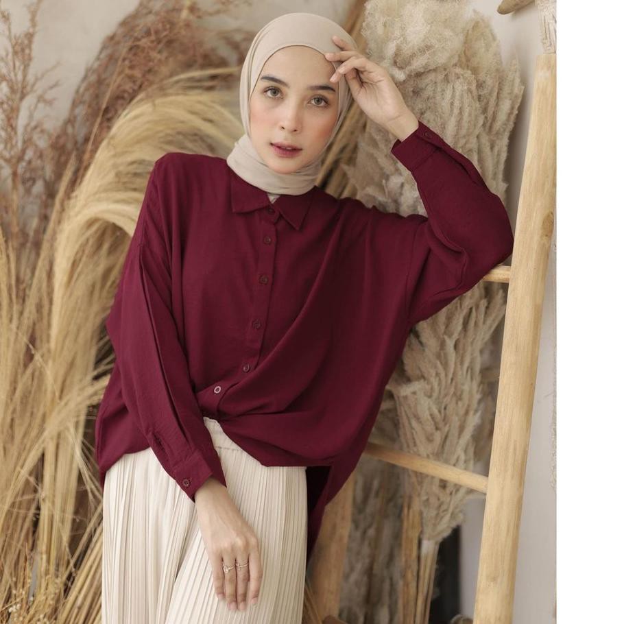 ❇ ALFAZZA/ ANISA BLOUSE/ BIGSIZE/JUMBO/ RAYON VISCOSE PREMIUM/FASHION WANITA /ATASAN RAYON POLOS/LIL