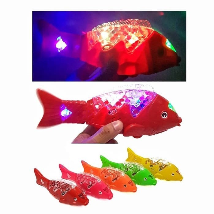 Mainan Ikan ikanan Nyala Lampu Gerak