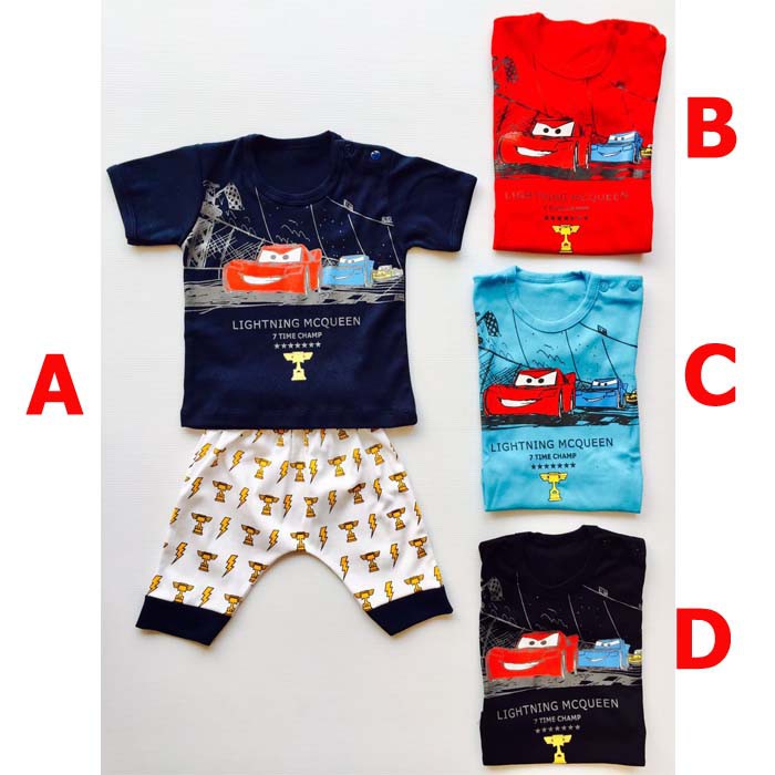 Baju Bayi Laki Laki Setelan Bayi Lucu - Lightning McQueen