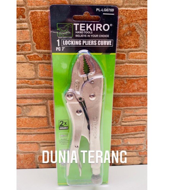 Tang Buaya TEKIRO Bengkok 7 in - Curved Locking Pliers 7'' - PL - LG0769