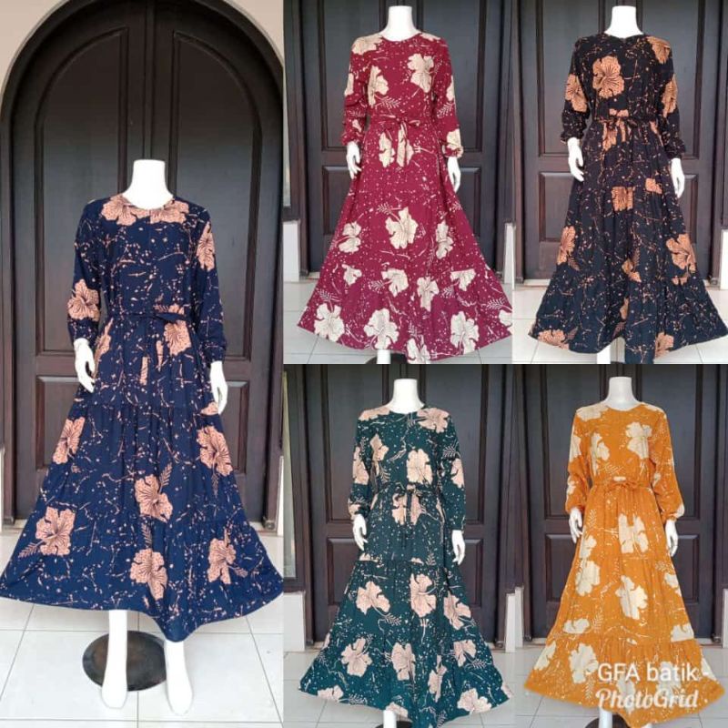 GAMIS RAYON BUNGA SEPATU