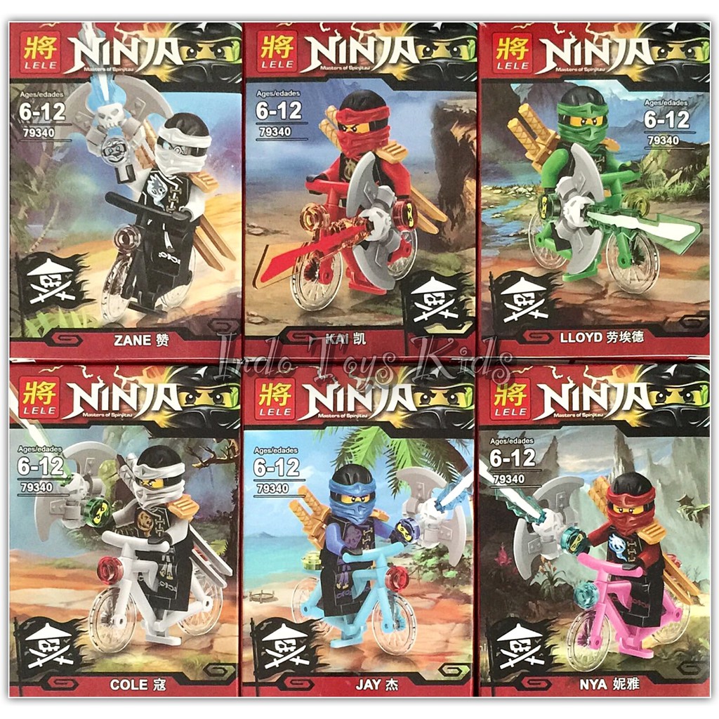 Lele 79340 1 6 Set Ninja Go mainan anak murah mainan edukasi anak mainan anak edukatif