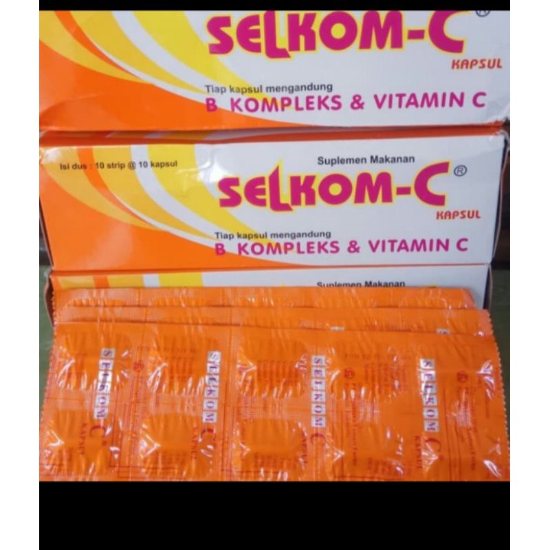 Jual SELKOM C Vitamin C 500 Mg Dan B Kompleks 1 Strip (10 Kapsul ...