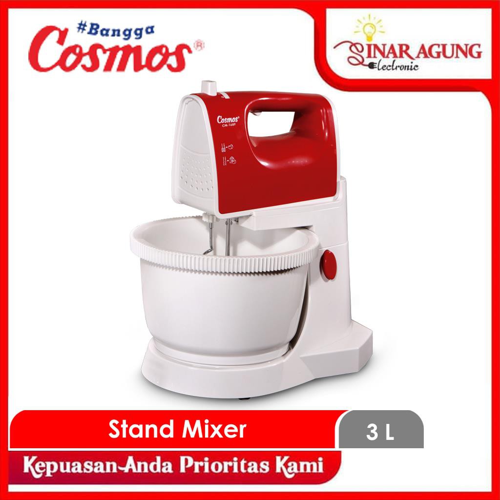 Jual COSMOS STAND MIXER CM1689 / CM 1689 / CM1689 [3LTR/200W/5SPEED