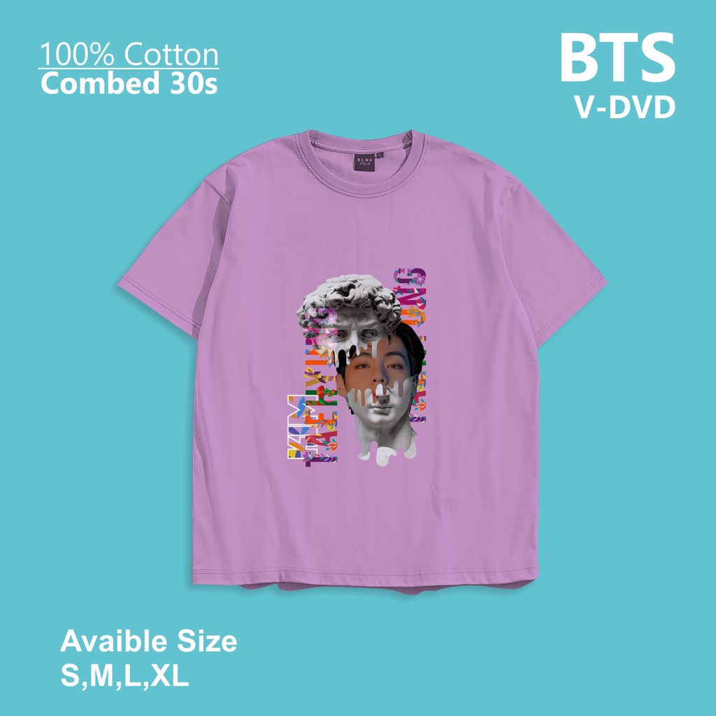 KAOS TSHIRT UNISEX OOTD KOREAN STYLE KPOP BTS V