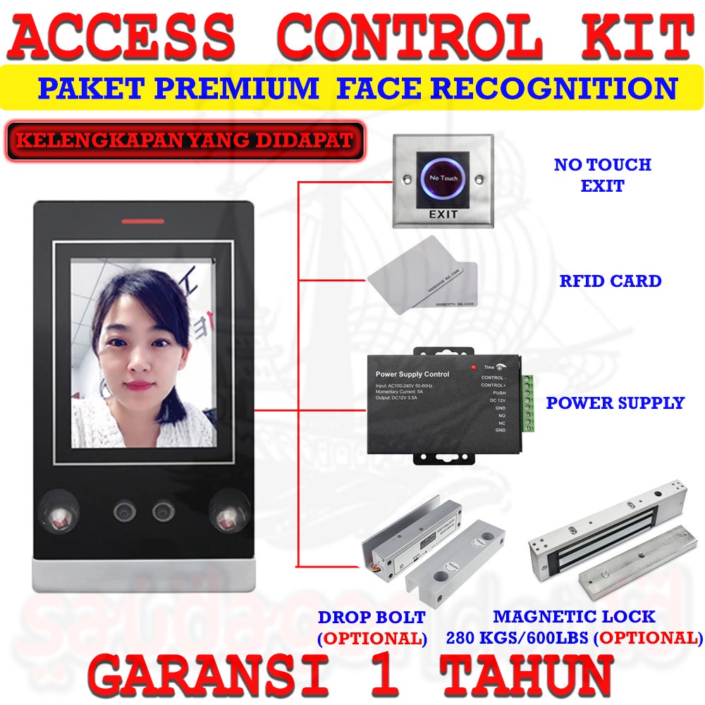 DOOR LOCK - KUNCI PINTU DIGITAL - PAKET ACCESS CONTROL - AKSES KONTROL