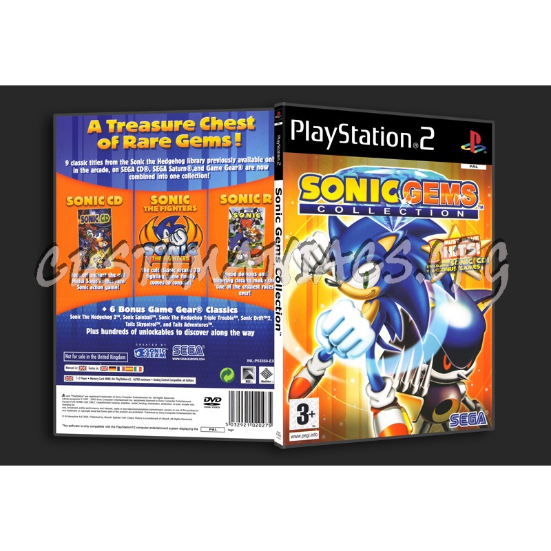 Kaset Ps2 Game sonic games collection.