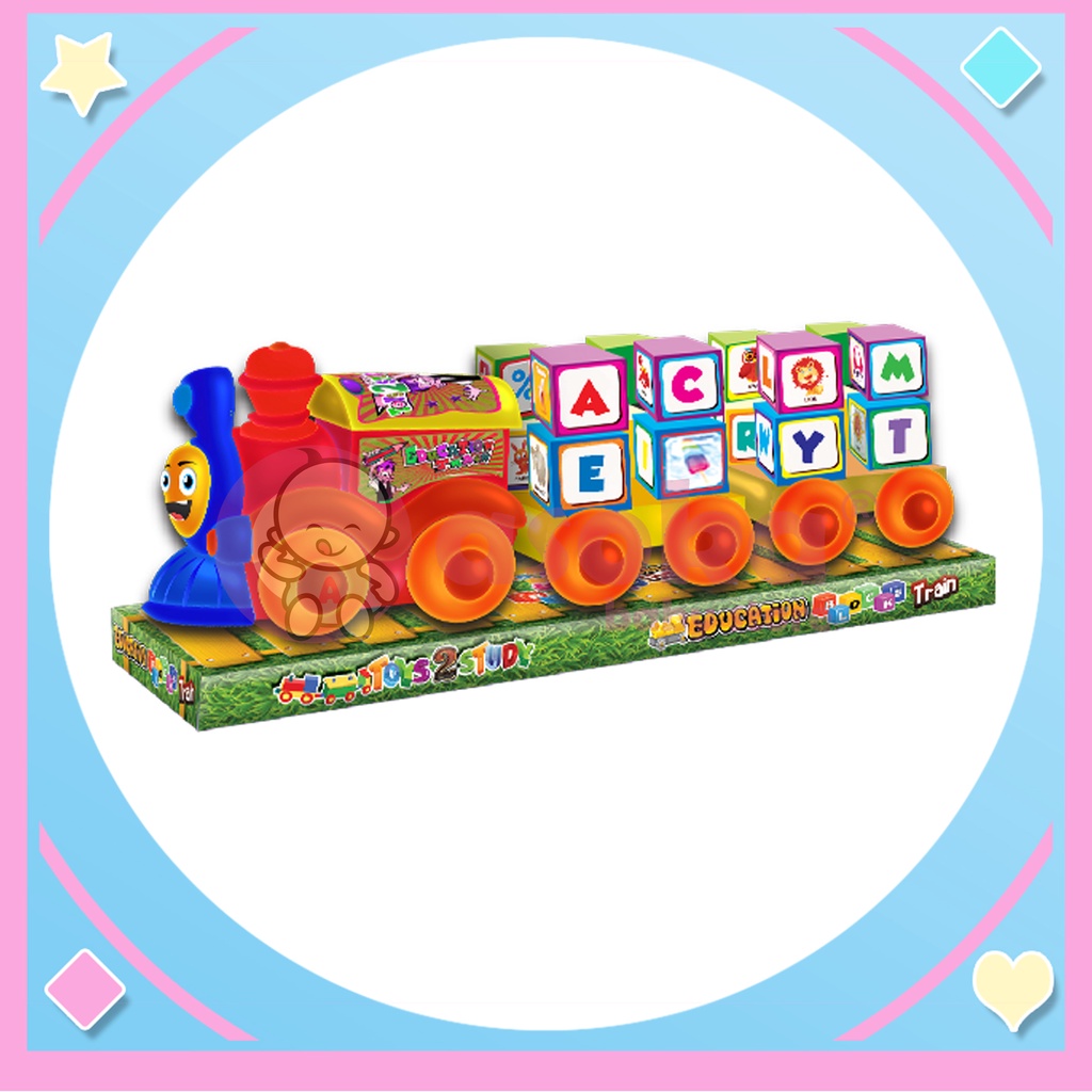 Image Toys Education Block Train Puzzle Huruf IM3000 ASOKA