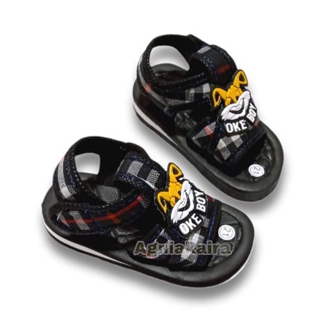 Sandal Bayi Model Gunung Motif Kotak Kotak Terbaru Kren Lucu