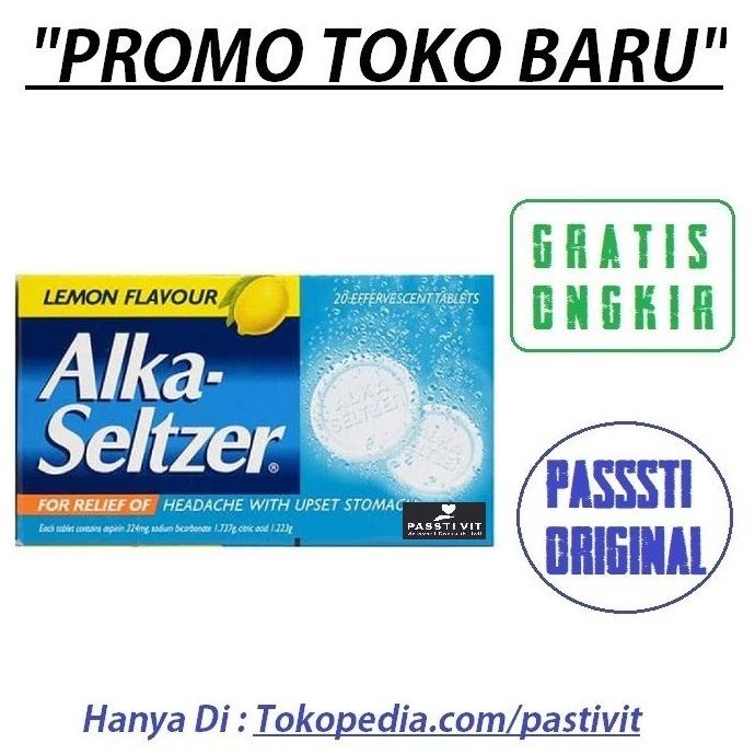 Jual Alka-Seltzer Lemon Flavour 20 Tabs Obat Sakit Kepala Mual Masuk ...