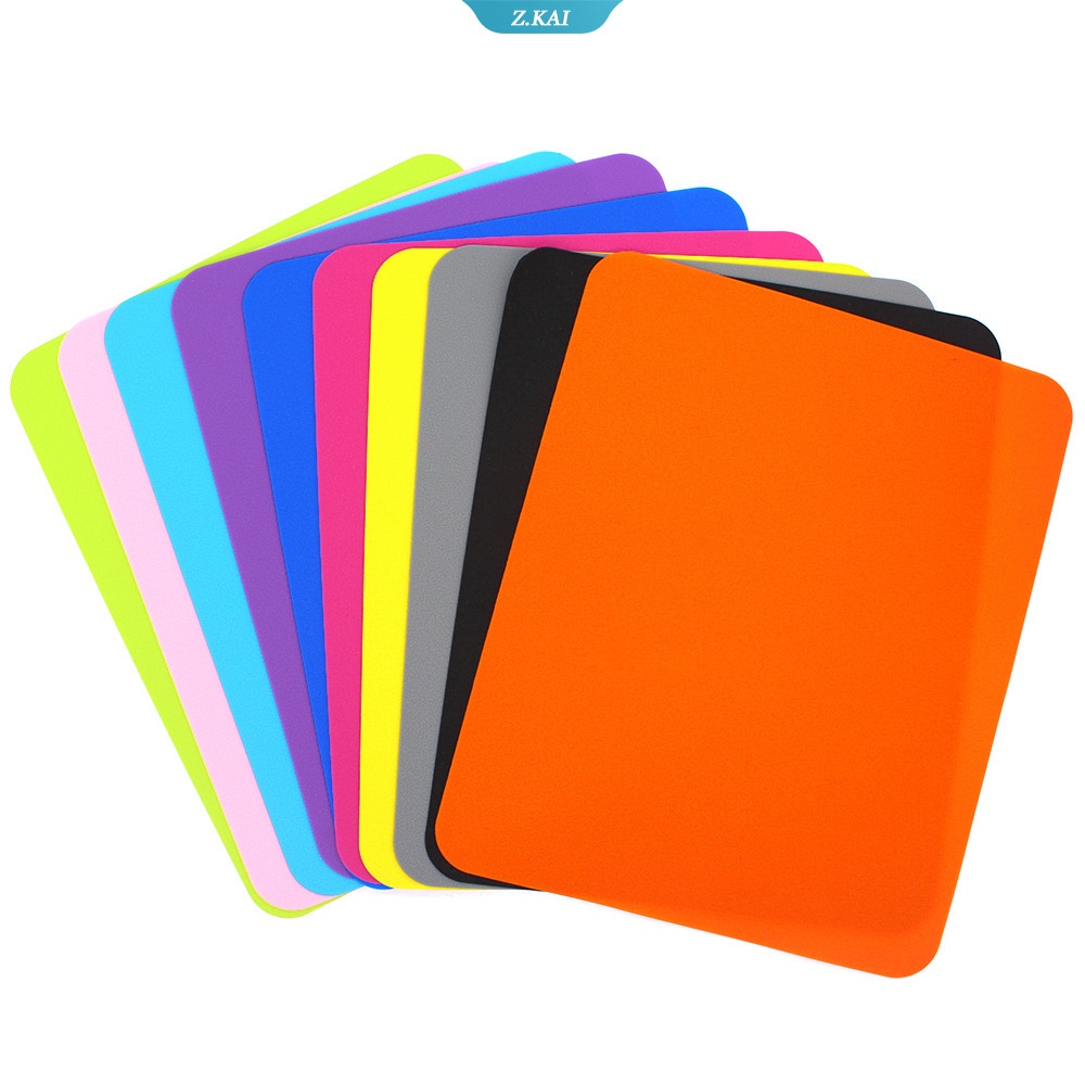 Mouse Pad Gaming Optical Bahan Karet Anti Slip Warna Polos Untuk PC / Laptop