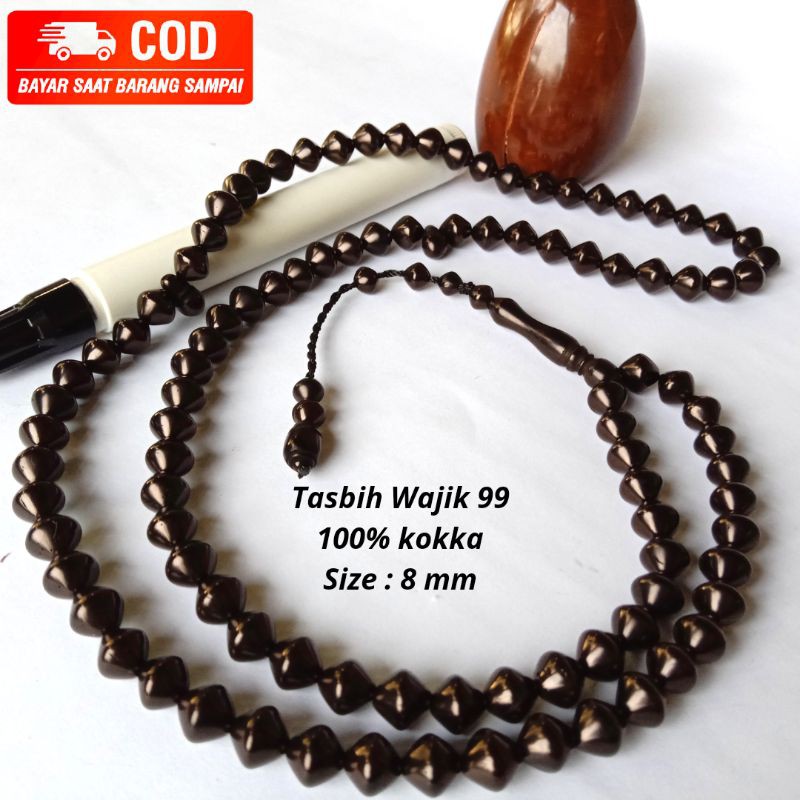 *BISA COD* TASBIH 99 KOKKAH MOTIP GULA AREN UK.8