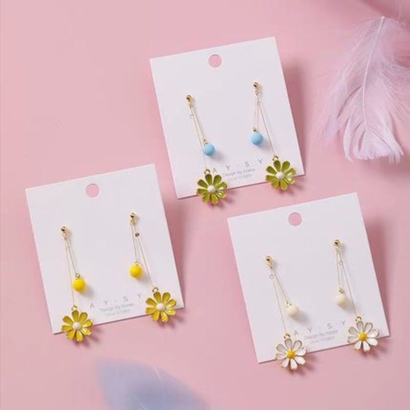 10pcs / Pak Liontin Bentuk Bunga Aster Bahan Alloy Warna-Warni Untuk Membuat Perhiasan Wanita Charms