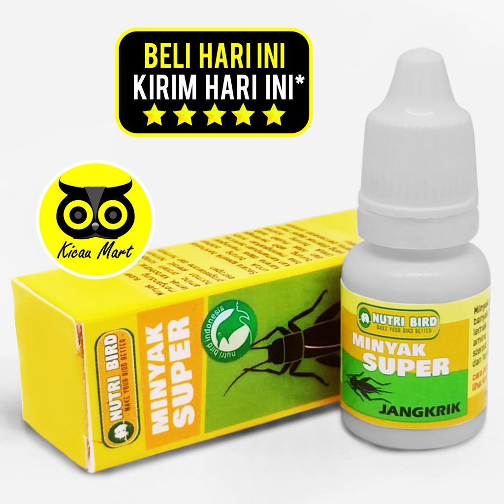 VITAMIN OBAT TERNAK BREEDING LOMBA BURUNG MURAI KACER PLECI MINYAK JANGKRIK SUPER NUTRIBIRD VMSUJFY