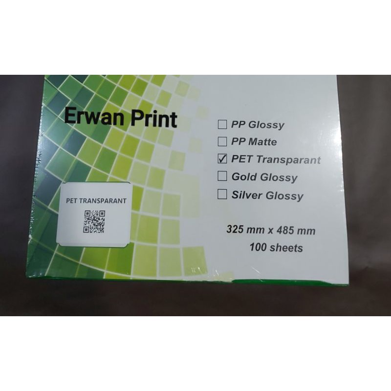 STICKER VINYL LASER A3+ GRAFTAC PET TRANSPARANT (ISI 100)