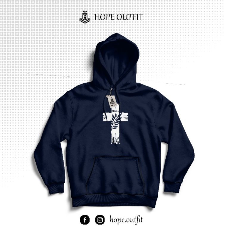 Hoodie Kristen Palm Cross