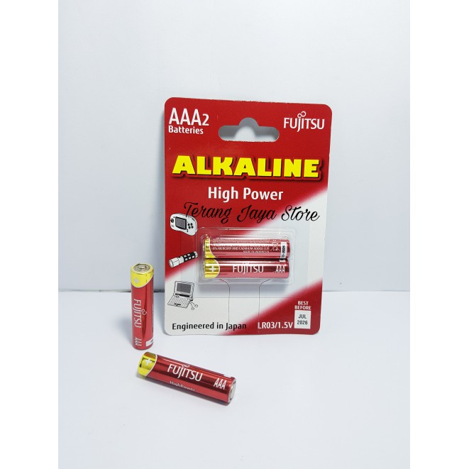 

Baterai AAA Fujitsu Alkaline High Power Battery A3 LR03 1.5V Ori 100%