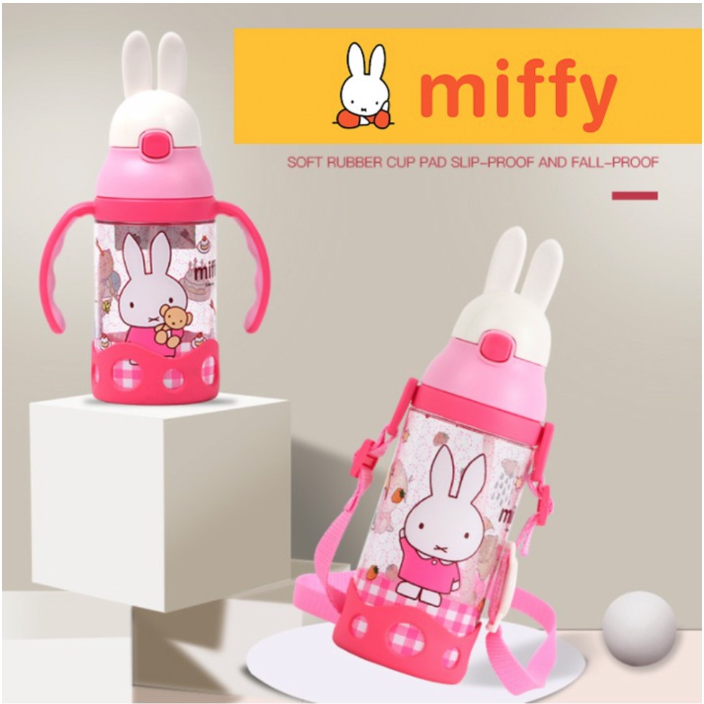 ORIGINAL BOTOL MINUM ANAK DISNEY MIFFY MODEL SEDOTAN 530ML / 430ML ANTI SEDAK BOTOL TRITAN