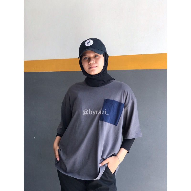 T-Shirt OverSize - Kaos OverSize - T-Shirt byrazi_-GREY