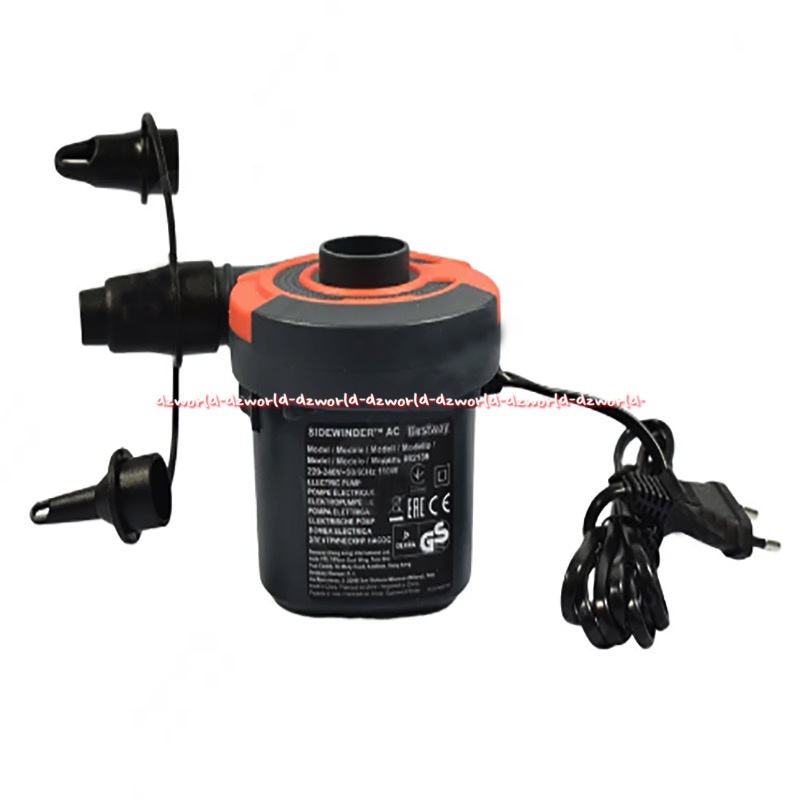 Bestway Sidewinder Pump Electric Alat Pompa Listrik Best Way Dengan 3 Katup Adaptor Pompa Angin