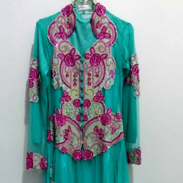 Gamis Pesta Brukat Tosca Preloved