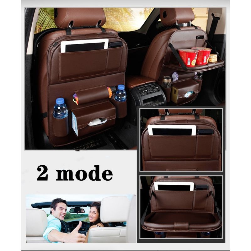 MJ88 READY tas mobil punya meja premium leather kualitas mewah Car Seat super murah