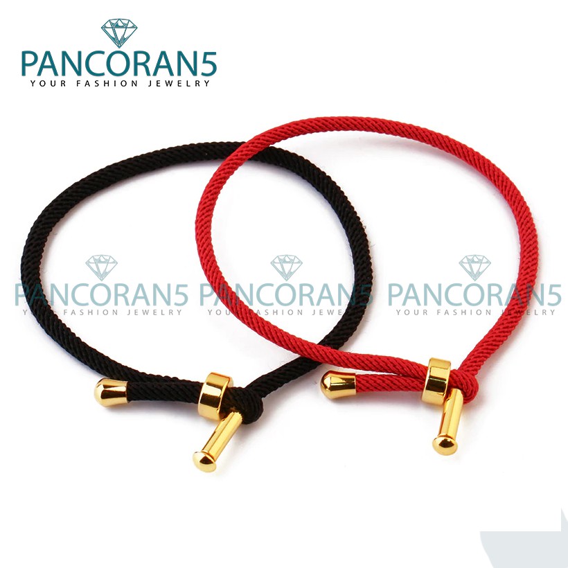 Gelang Tali Pandora Serut Polos