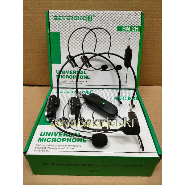 Microphone - Mic Wireless Headset Bando Imam Ceramah Presentasi Beyer Mic BM 2H Original