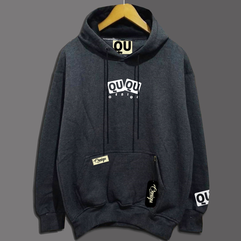 NAVS HOODIE PRIA SIZE JUMBO L-XL-XXL-XXXL-XXXXL-XXXXXL BAHAN TEBAL QUQU ABU TUA