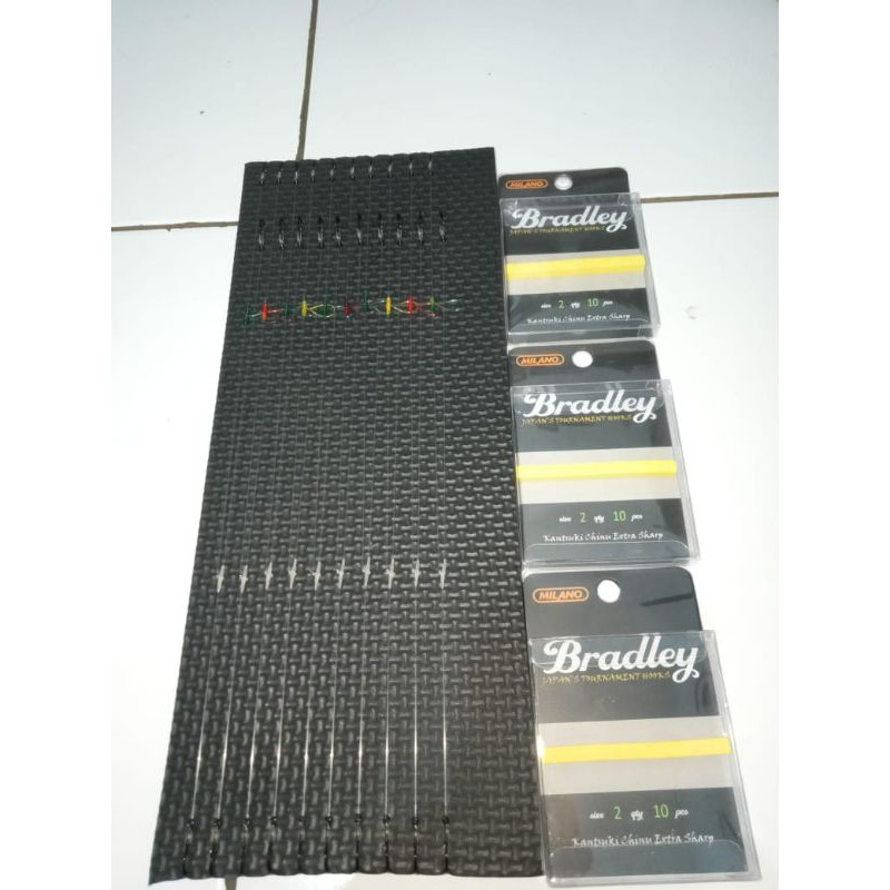 Rangkaian Kail Cabang 3 Mata kail Bradley no 2