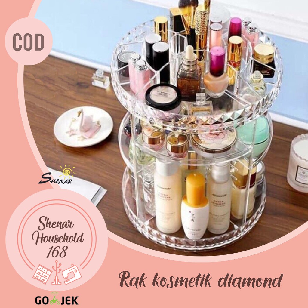 (BISA COD) RAK KOSMETIK/RAK KOSMETIK DIAMOND