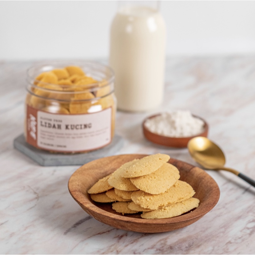 

GLUTEN FREE Lidah Kucing - Snack Sehat, Bebas Tepung NUDE | Snack lebaran & hampers