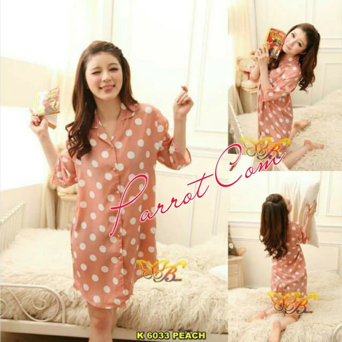 Baju Tidur Wanita Bajutidur Daster Kemeja Baju Tidur Kancing Piyama Lingerie Satin Murah Shopee Indonesia