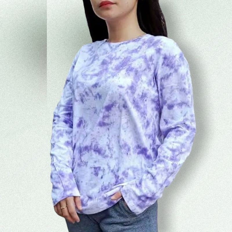 PANJANG/ Baju Kaos Tie Dye Lengan Panjang / Tiedye Longsleeve Wanita dan Pria