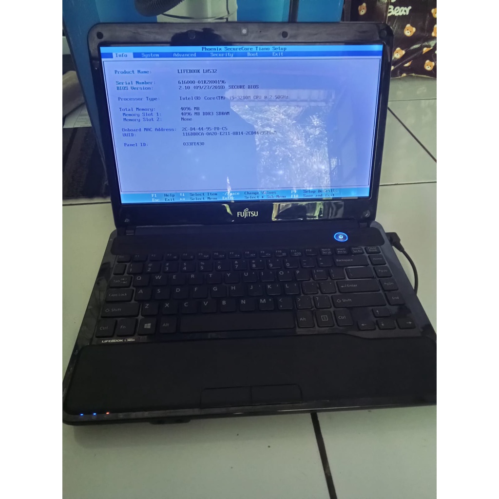 LAPTOP FUJITSU LIFEBOOK LH532