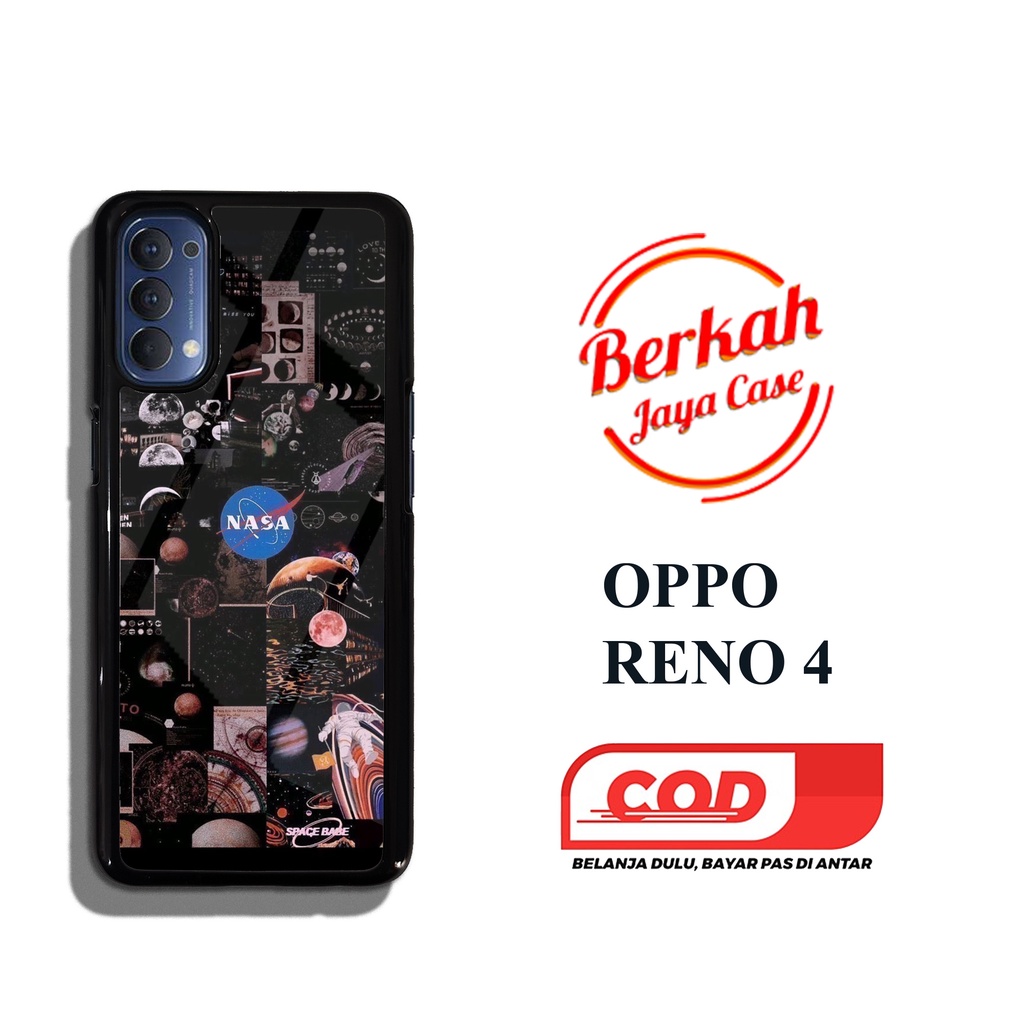 Case OPPO RENO 4 Motif NASA Casing Hardcase Casing Softcase Casing Hardcase Casing Softcase Berkah j