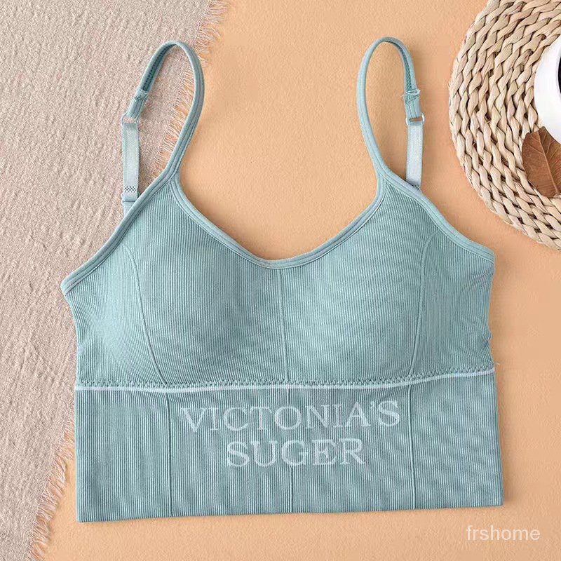Beauty Back Lingerie Sling Letter No Steel Ring Queen Sports Bra