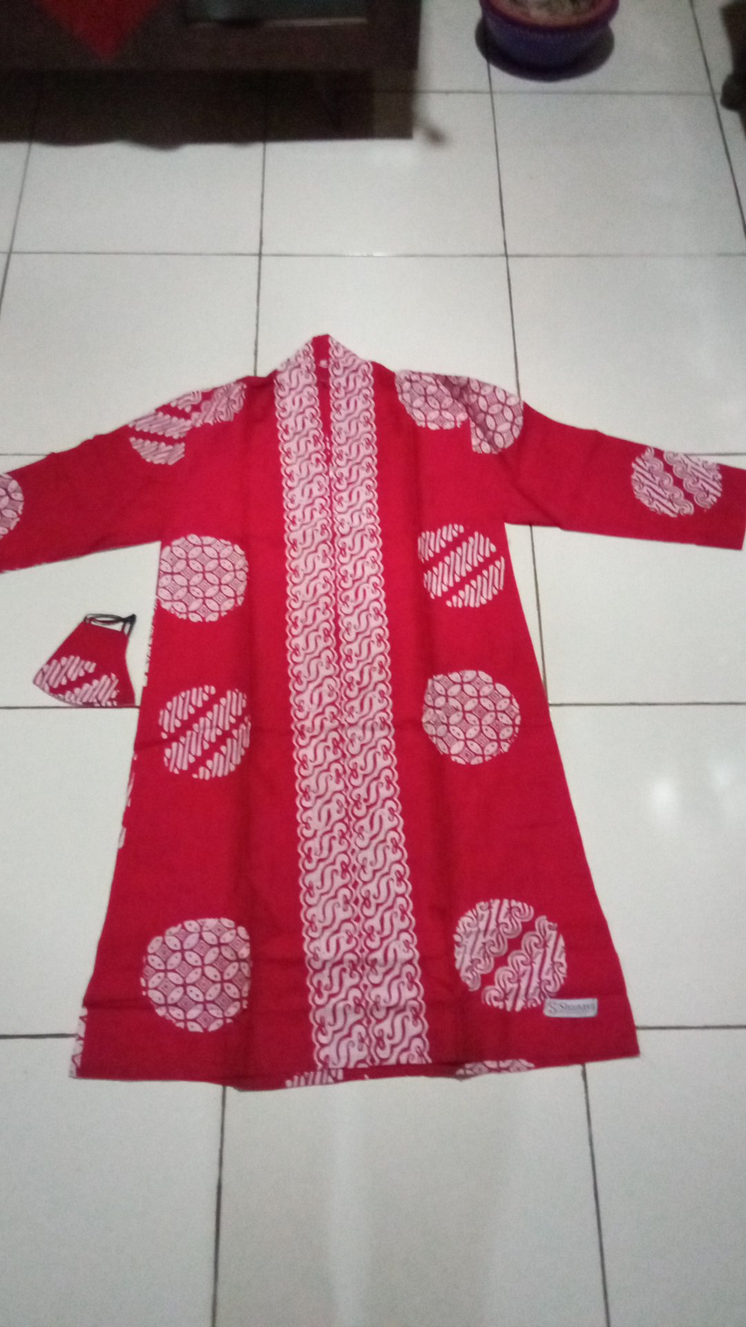 Shanaya Batik Tunik Cap Koin Zipper Depan  Ready Free Masker S M L Xl Xxl