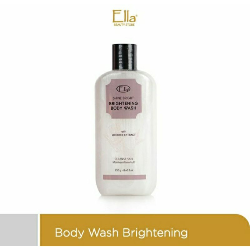 Body Wash Brightening Ella Skincare/ sabun mandi cair / sabun mandi pencerah kulit/ sabun mandi ella