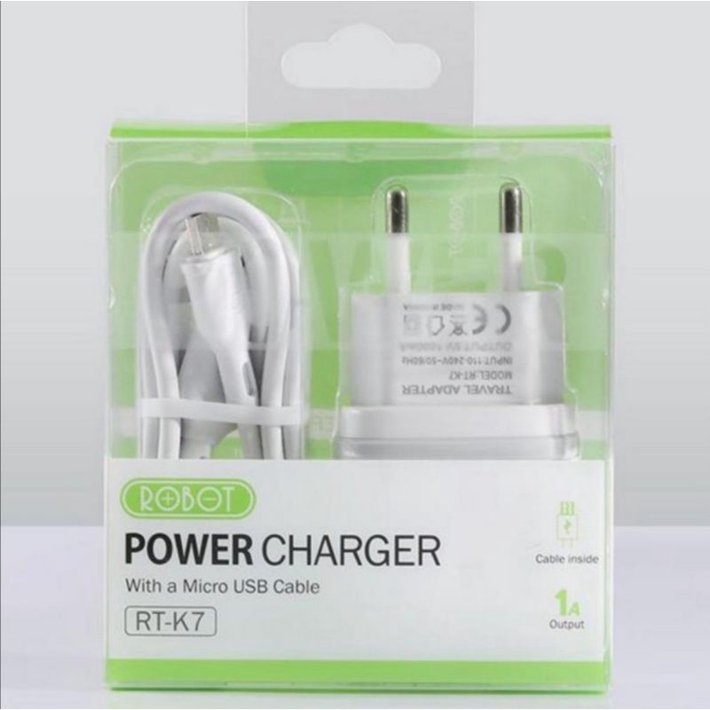 Charger Robot RT-K7 MICRO USB 5V 1A Power Charger Original Robot 100%