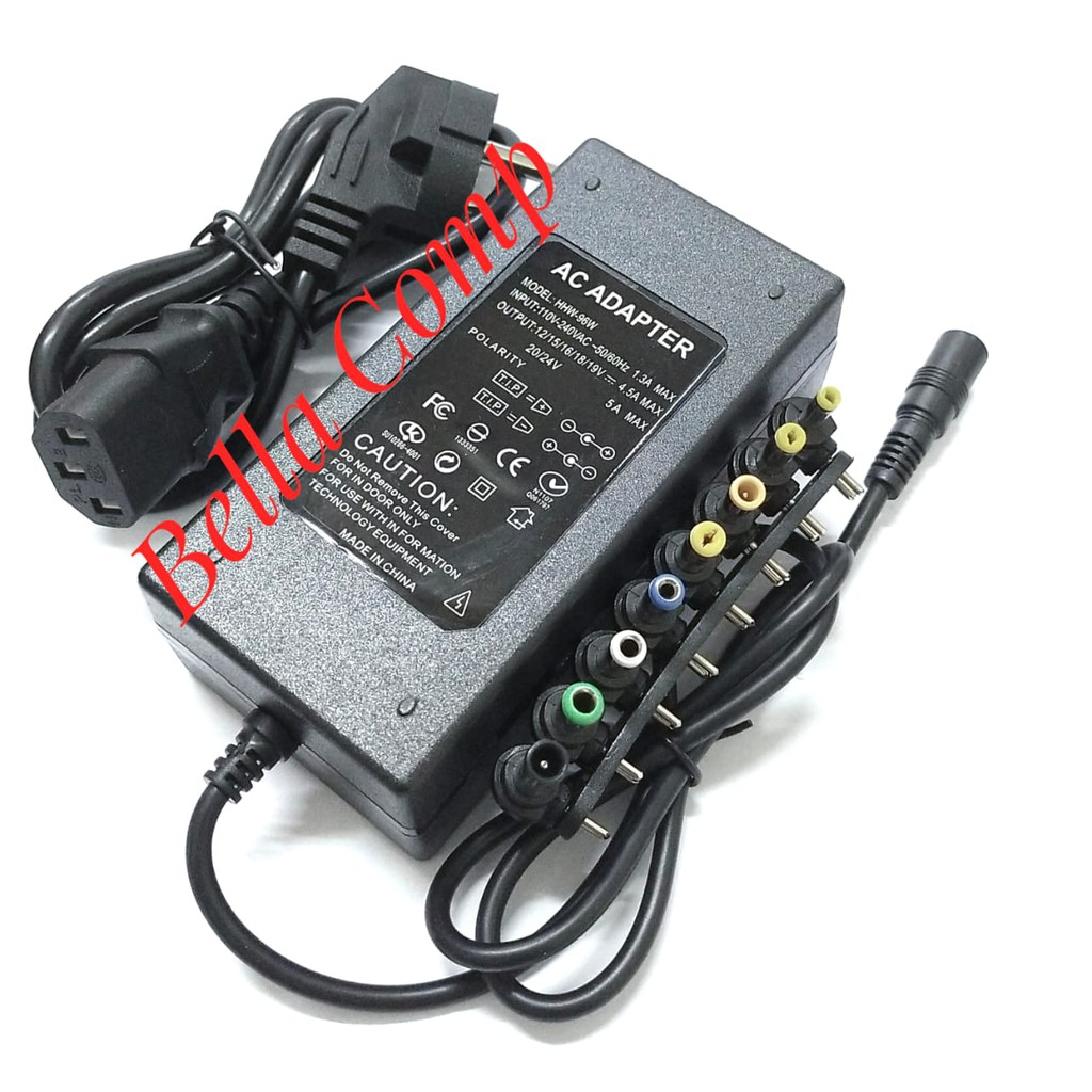 AC ADAPTER CHARGER LAPTOP / NOTEBOOK UNIVERSAL 96W FOR LENOVO ASUS ACER TOSHIBA SAMSUNG SONY HP