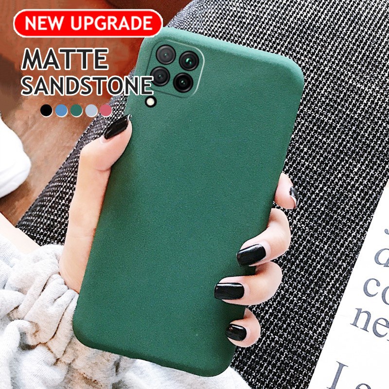Soft Case Samsung Galaxy M12 / A12, M22 / A22 4G, M31, M51, M32, M62 dan A21s Slim Matte Silicon Sandstone